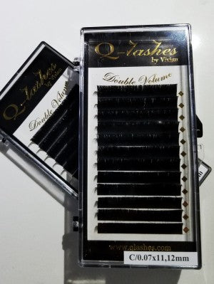 Double Volume Lash: C; CC & D - 0.07; 7 & 8mm - 17 & 18mm